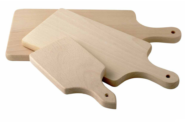 CAPER - Tagliere legno di faggio unipezzo con manico 35x15x1,5h 94 - VEMO