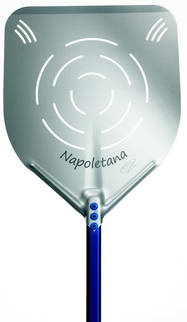 GI.METAL - Napoletana pala pizza infornare forata in alluminio anodizzato  cm 33x33 AN-32RF - VEMO