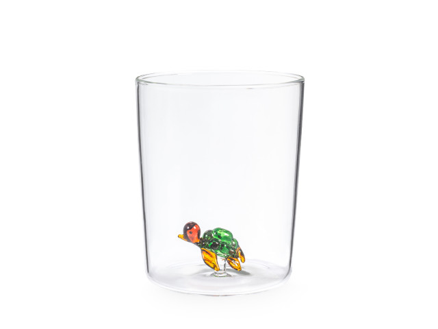 H&H LIFESTYLE - Bicchiere vetro borosilicato Miniatura 55cl set 6 decori  assortiti 9026900 - VEMO