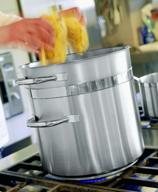 PADERNO WORLD CUISINE - Pentola alta cm 20 Serie 1100 inox h cm 20 Lt 6,2  11101-20 - VEMO