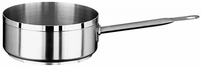 PADERNO WORLD CUISINE - Casseruola bassa 1 manico cm 36 Serie 1100 inox h  cm 14 Lt 14,2 11108-36 - VEMO