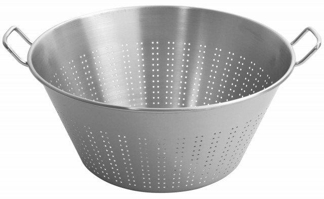 Colapasta Tronco Conico in acciaio inox per pasticcerie diametro 50 cm Inox,  Lt 32,5 - peso 2,74 kg, Paderno