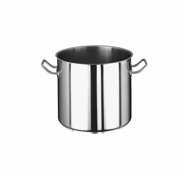 PADERNO WORLD CUISINE - Pentola 2 manici Ø cm 24x24h 10,5 litri in acciaio  inox 12001-24 - VEMO