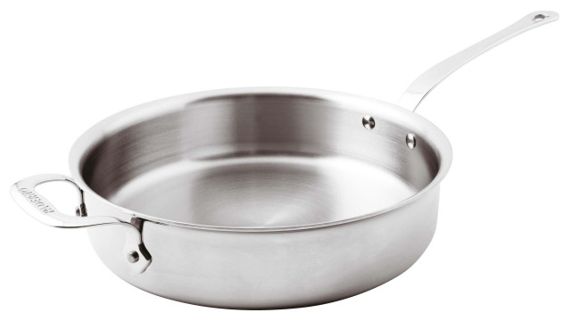 PADERNO WORLD CUISINE - Casseruola Bassa 1 manico cm 28 H 7,5 Serie 12200  Inox 5-Ply Con Contromaniglia 12208-28 - VEMO