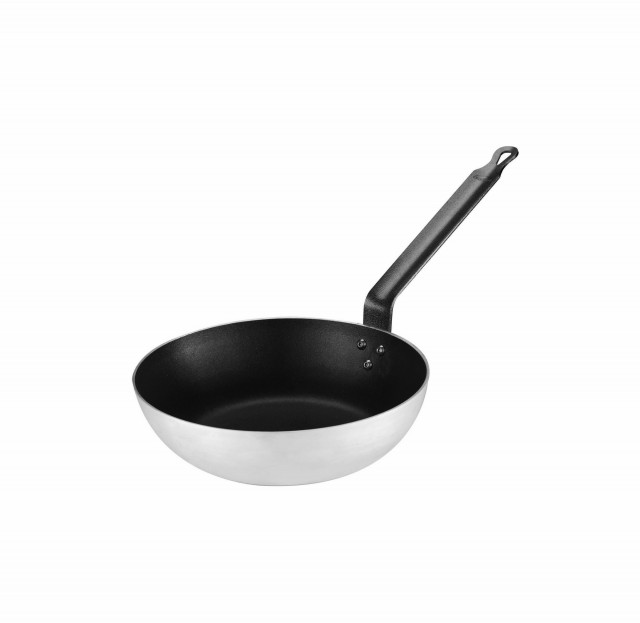 PADERNO WORLD CUISINE - Padella 1 manico cm 24 bombata antiaderente Serie  6100 alluminio 16113-24 - VEMO