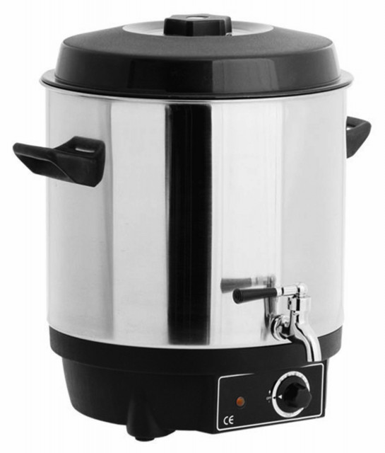 PADERNO WORLD CUISINE - Vaporiera Ø cm 38 h 46 Lt 15 Kg 7 2000W inox CE  49954-18 - VEMO