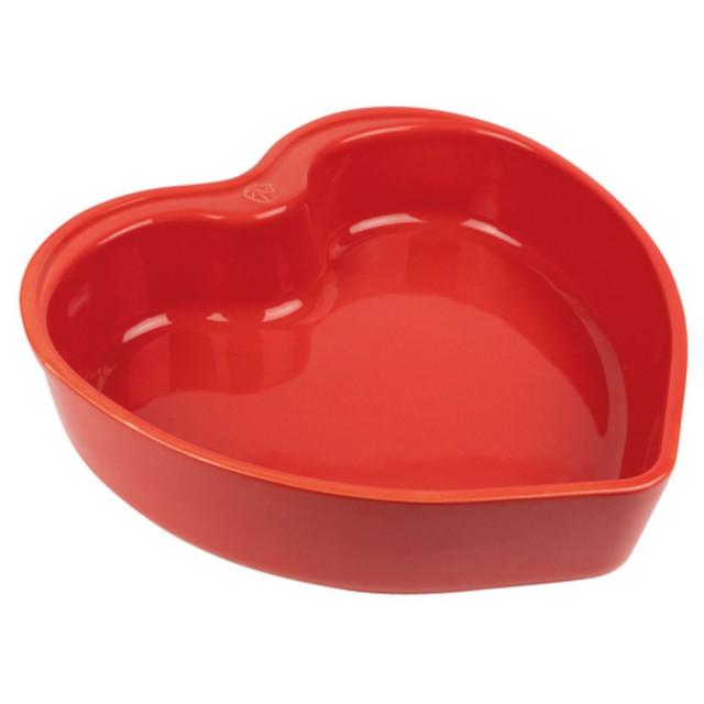 PEUGEOT - Pirofila Cuore cm 26 Appolia Stoneware Red 44711-01 - VEMO