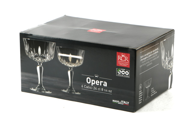 RCR CRISTALLERIA ITALIANA - Opera confezione 6 coppe Champagne cl 24  25849020206 - VEMO