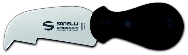 SANELLI AMBROGIO - Supra coltello formaggio segnaforma cm 9 ad uncino  manico nylon S228.009 - VEMO