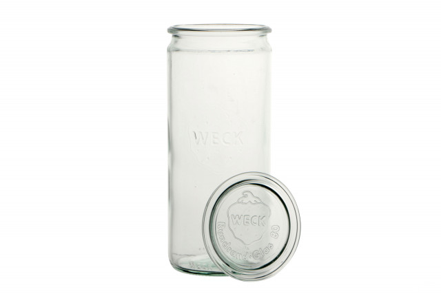 WECK - Cartone 6 vasetti vetro cilindrici 1062 ml con coperchio Ø 80mm 908  - VEMO