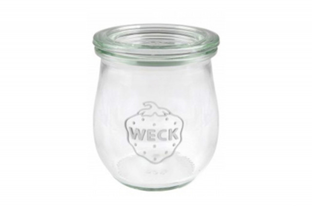 WECK - Cartone 6 vasetti vetro Tulip 580 ml con coperchio Ø 100mm 20099 744  - VEMO