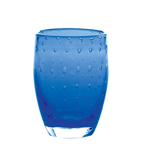 ZAFFERANO - Bolicante tumbler bicchiere blu 35cl Ø cm 7,8x11,2h BO00107 -  VEMO